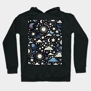 Celestial Night: A Dreamy Night Sky Hoodie